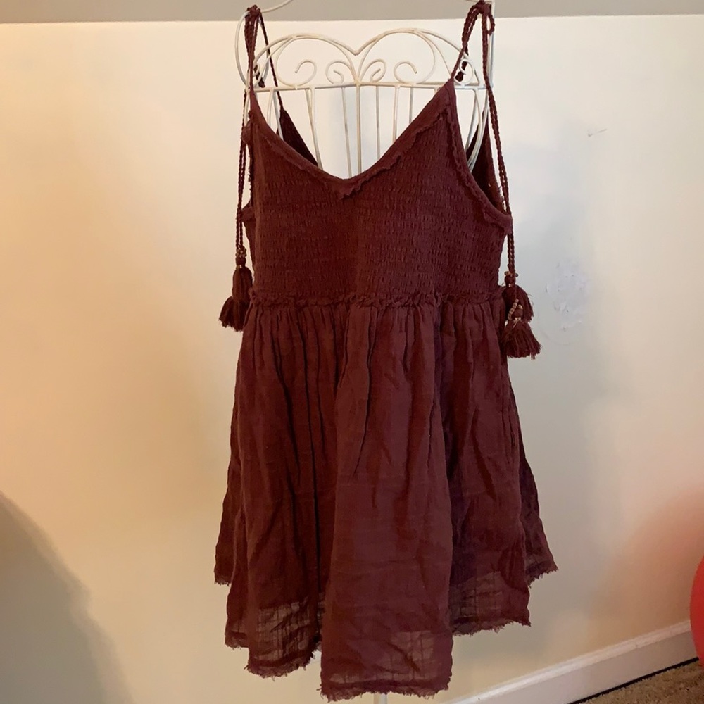 Free People dress size xs with tassel ties